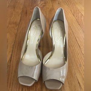 COPY - Nude half d’Orsay 4” heel.